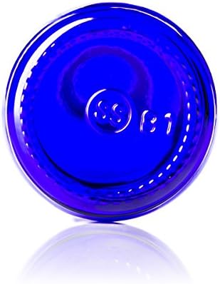 Fabricante garrafas de vidro de cobalto direto com gotas de colírio para óleos essenciais, colônias e perfumes, etiquetas em branco incluídas