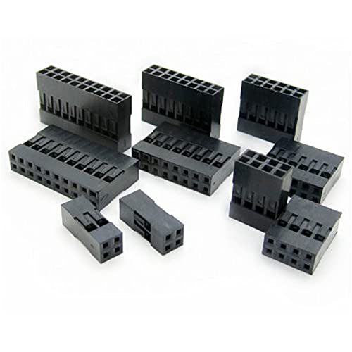 2,54mm Conector 2,54 mm Single/Double Linha Plug de plástico Plug 1p 2p 3p 4p 5p 6p 7p 8p 9p 10p 12p 14p 16p 18p 20p-10pcs 2x6p