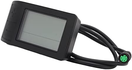 Medidor de conversão de bicicletas LCD, Simple Seguro Electric Bike LCD Display Meter 5pin Conector 24V 36V 48V ABS Concha
