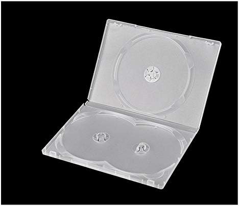 2pcs três ou quatro Capacidade Disco CD Holder DVD Caixa Organizador Caixa CD CD DVD Caixa de capa plástica de plástico
