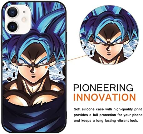 2 pacote cool japonês capa de telefone de anime para iphone 12 mini caos 5.4 , design de mangá capa de padrões impressos,