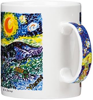 Vincent van Gogh - The Starry Night - Caneca de café de 14 onças