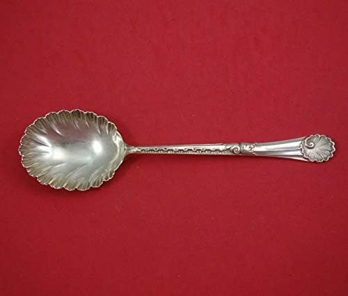 Walker e Hall English Sterling Silver Berry Spoon 4pc Conjunto 8 3/4 na caixa ajustada