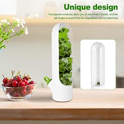 Guardião Fresca de ervas, Herb Savor POD, Herb Storage Container mantém as ferramentas de cozinha práticas para Cilantro,