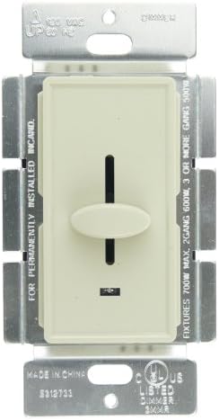 SUNLITE 40931-SU SLIGE DIMMER SWITCH com indicador de LED, luz do localizador de LED, uso para lustres, luzes embutidas,