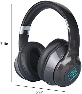 GBSELL SMART Bluetooth estéreo multifuncional fone de ouvido, 5,0 fone de ouvido Bluetooth 5.0 Subwoofer luminoso de dobramento luminoso HiFi