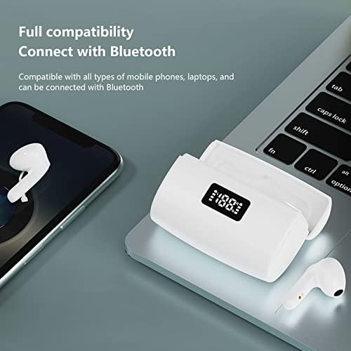 Tws bluetooth 5.1 fone de ouvido sem fio 2000mAh LED LED Display Smart Touch Control Sport Earphones fone de jogo com microfone