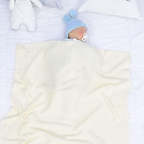 Cobertores de cobertores de bebê holetoto Cobertores de malha de malha cobertores meninos meninas knit macio cobertores 30 x 40 polegadas