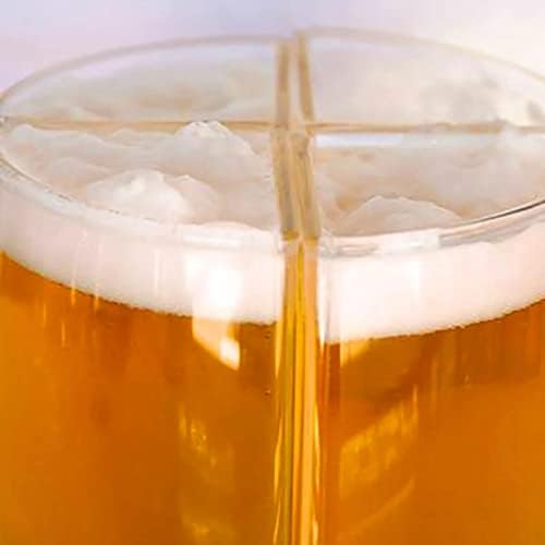 Senhorita Z copos de copos de cerveja de cerveja separáveis ​​4 partes de grande capacidade de copo de caneca de cerveja grossa