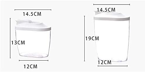 Vikenner Transparente Rice Bucket Bucket Bucket Selado Alimentos Storage-Kitchen e contêiner de armazenamento de alimentos BPA Free-transparente frascos de plástico para farinha, cereais e tampas aprimoradas