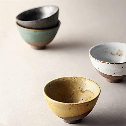 Dodouna 3 pcs estilo japonês estilo grosso xícara de chá criativa xícara de chá de chá de cerâmica de cerâmica de cerâmica