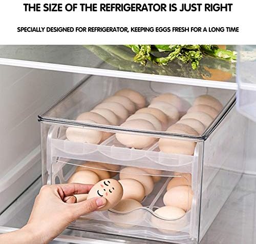 Recipiente de vidro pequeno com grades de caixa ovos de caixa ovos de armazenamento de alimentos refrigeradores de armazenamento