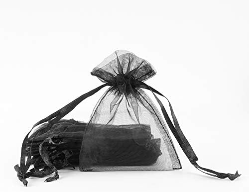 Sumdirect Sacos de organza de cordão de tração, bolsas de jóias puras, bolsas de presente para festas de casamento natal,