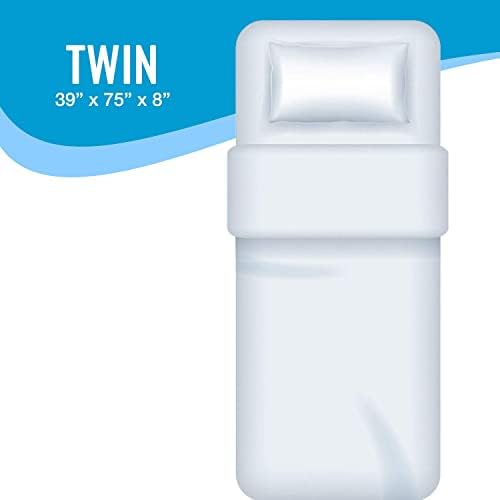 Protetor de colchão e colchão à prova d'água DMI, encaixe em zíper, gêmeo, embalagem pode variar