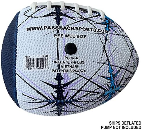 Passback Peewee Rubber Football, idades de 4 a 8, futebol de treinamento elementar