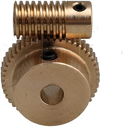 Eixo de engrenagem de minhocas de bronze de 3 mm de pogocho de 3 mm e 31mm od 60 dentes de marchas de variação de latão 0,5 conjunto de módulo de módulo