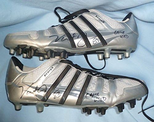 Vincent Jackson Game usado Chargers assinados Cleats PSA/DNA CoA Buccaneers Auto'd 4 - NFL Autografed Game usado Cleats