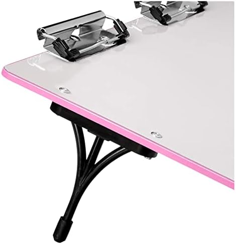 Visual Edge Slant Board - Estação de trabalho ajustável e portátil com quadro branco magnético e superfície de trabalho de 22 ° para escrever e leitura ideal, pacote de 2, amarelo, rosa