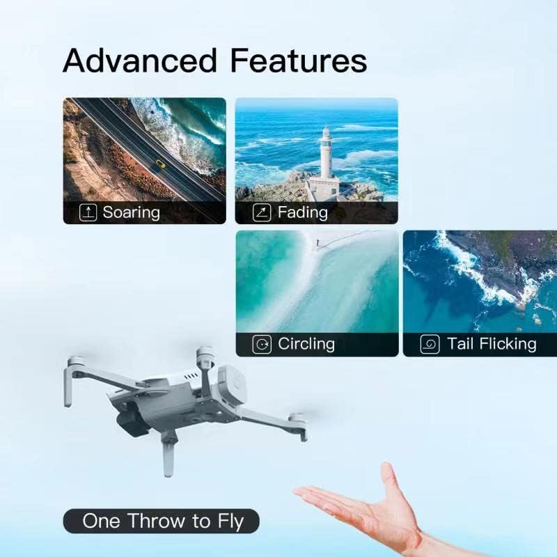 T210 Mini Drone Quadcopter Combo Fly com câmera 4K para adultos, menos de 249g de drone de câmera com gimbal de 3 eixos,
