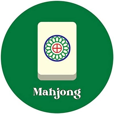 50 PCs Presente de amante Mahjong, estilo chinês Mahjong 1.5 Round STABELS RETENS
