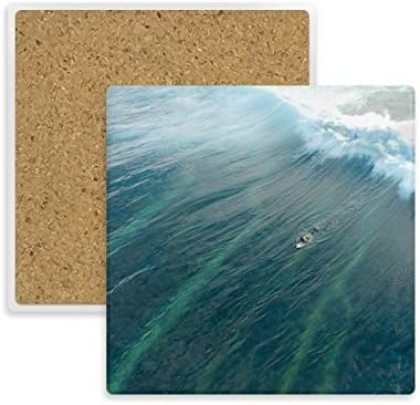 Ocean Sand Beach Sea Surfing Wave Picture Square Coars Copo Mat caneca Subplate Setor Stone