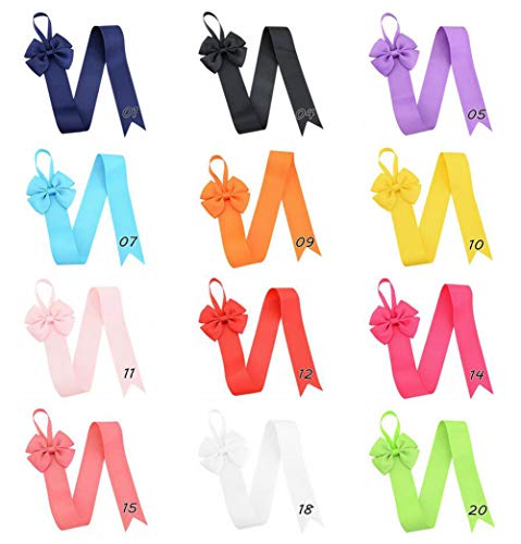 12pcs Ribbon Hair Helder Organizer Acessórios para cabelos Organizador de armazenamento Cabine