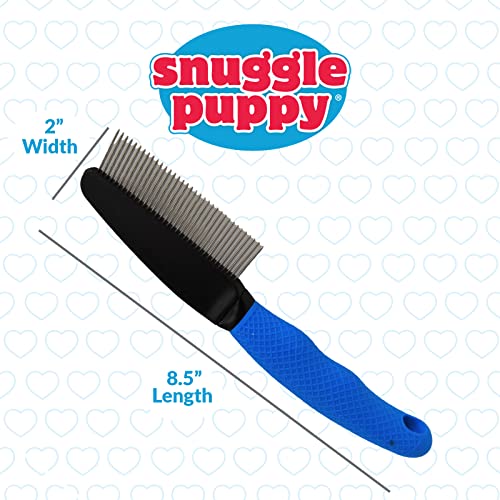 Snuggle Puppy Helfing - pente para cães - ajuda a remover pequenos emaranhados de superfície e cabelos soltos