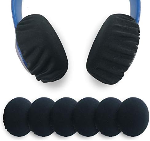 XKLMB 3Pairs Trenable Fabric Capas de fones de ouvido laváveis ​​para a orelha sanitária, tampas de fones de ouvido encaixam na