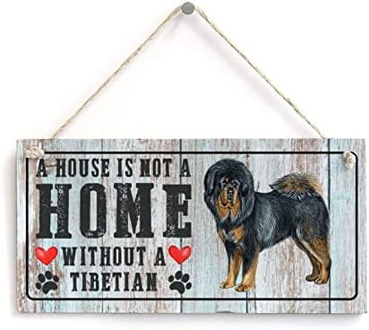 Amantes de cães citações signo touro terrier Uma casa não é uma casa sem um cachorro Funny Wood Dog Sign Dog Memorial Placa Rústico