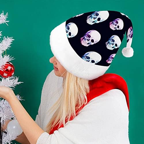Chaveira aquarela Chapéu de Natal Chapéu de Papai Noel Hats de Natal Funnamente Chapéus para Mulheres/Homens