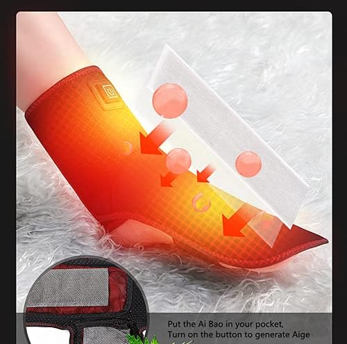 Phil Beauty aquecida tornozelo de apoio quente para homens homens aquecimento infravermelho Compressa de minhoca USB
