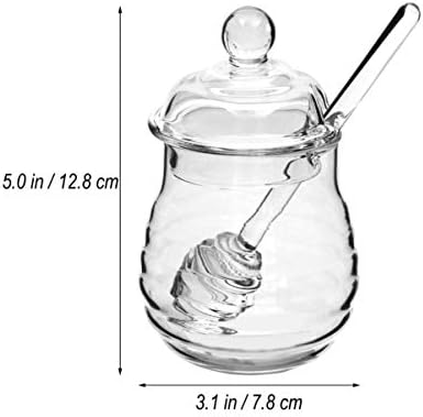 Recipientes de vidro de cabilock recipientes de vidro 2pcs 250 ml de vidro jar
