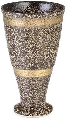Goblet de par do Japão CTOC com montanhas -russas, multi, diâmetro 3,5 x 5,5 polegadas, 9,5 fl oz, forno de cerâmica rinka,