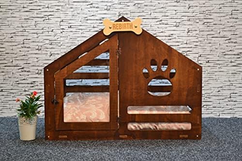 Casa de cães de madeira, casa de cachorro moderna, casa de estimação de madeira, cama de cachorro, caixa de cachorro, canil