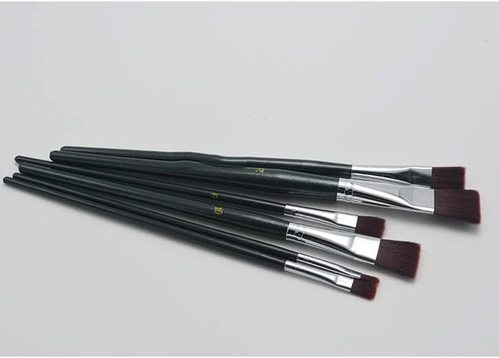 Hnkdd 6pcs/conjunto pincel pintura a óleo vinho vermelho nylon caneta de caneta aquarela Brush Art Supplies Brush Brush