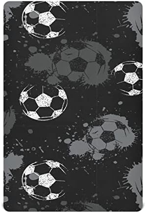 Lençóis de berço esportivo de futebol para meninos pacote de meninas e tocam lençóis mini lençóis de berço respiráveis ​​folhas