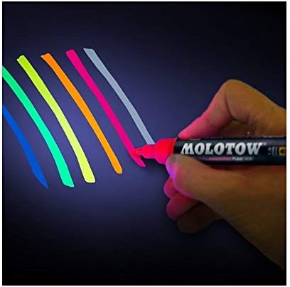 Molotow Grafx UV-fluorescente Bomba Softliner Invisible Blue UV 06