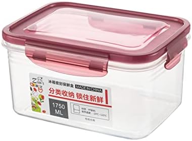 #3q7ddi 1pack cozinha contêineres de armazenamento de alimentos plásticos reutilizáveis ​​com tampas aéreas BPA grátis e à prova de vazamento