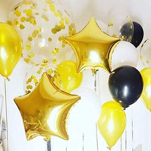 [10 pacote] Balões de foil de forma de estrela, balões de alumínio de 18 Mylar alumínio 45cm Decorações para festa de aniversário