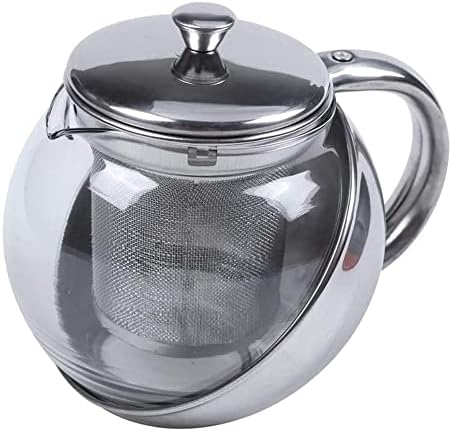 Bule de aço inoxidável de escritório de bule de aço moderno bule de chá moderno ， folhas de chá infusor de chá de chá de chá