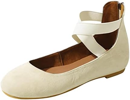 sandálias Felwors para mulheres redondas de balé de dedo do pé