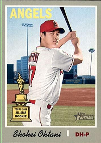 2019 Topps Heritage #430 Shohei Ohtani Los Angeles Angels SP Cartão de beisebol