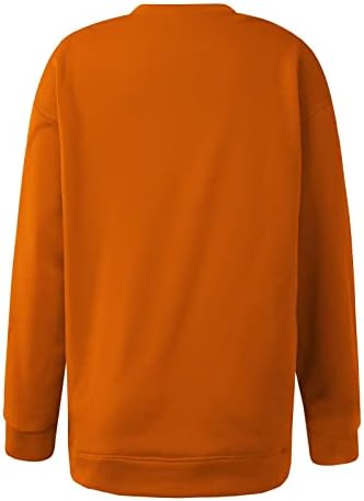 Camisas de outono para mulheres 2022 o-pescoço de Natal Tops de queda de outono de tamanho grande tamanho de ginásio engraçado