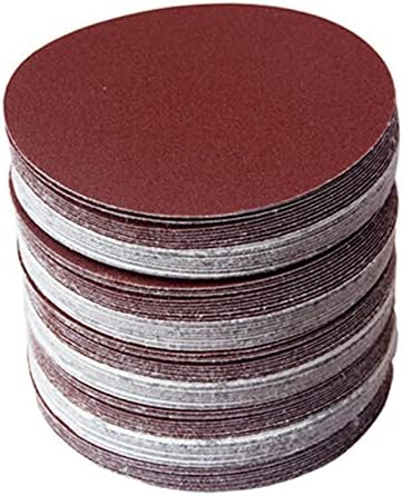 Lixa de polimento de metal de madeira 20pcs 5 polegadas 125 mm Lia de lixa redonda Lia de disco Grit 40-2000 gancho e anel disco