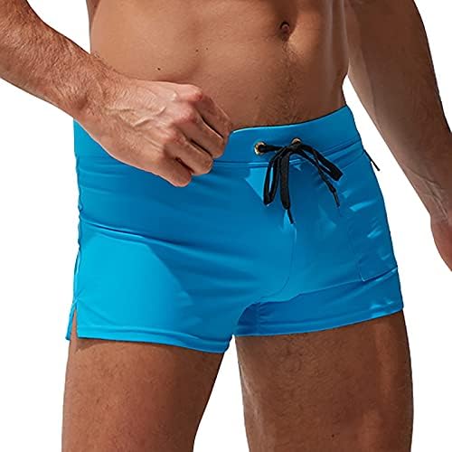 Ymosrh mass nadar masculino masculino de moda confortável shorts planos shating de bolso dianteiro de praia natação