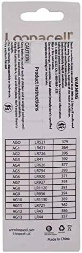 Loopacell 377/376 / sr626w / sr626sw / prata óxido de óxido Baterias