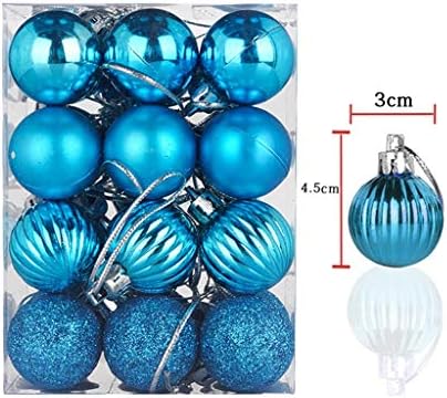 Decorações de Natal Bolas de Cristmas, Bola de Bola de Treça de Natal de Natal pendurada em casa, decoração de ornamento