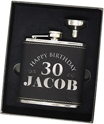 Conjunto personalizado de frascos de feliz aniversário - personalizado para 30, 40º ou qualquer ano