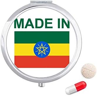 Feito na Etiópia Country Love Pill Case Pocket Medicine Storage Caixa de contêiner Dispensador