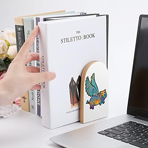 LIVRO DO LIVRO TIDYE DE PORCA FLÍFICO para prateleiras Holdrend Holder para livros pesados ​​Divisão Divisor Moderno Decorativo